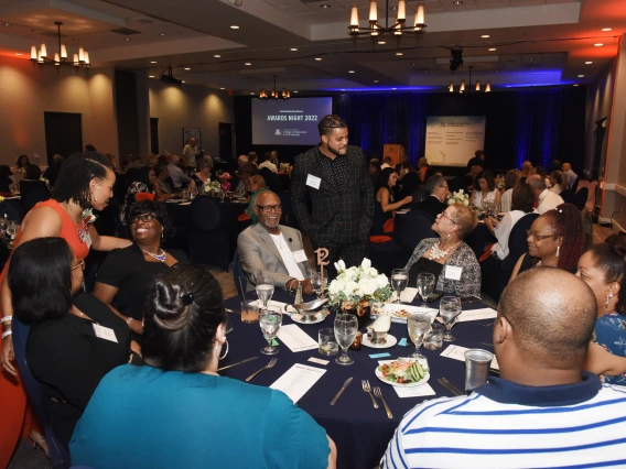 Families celebrate during the CALS Awards Dinner