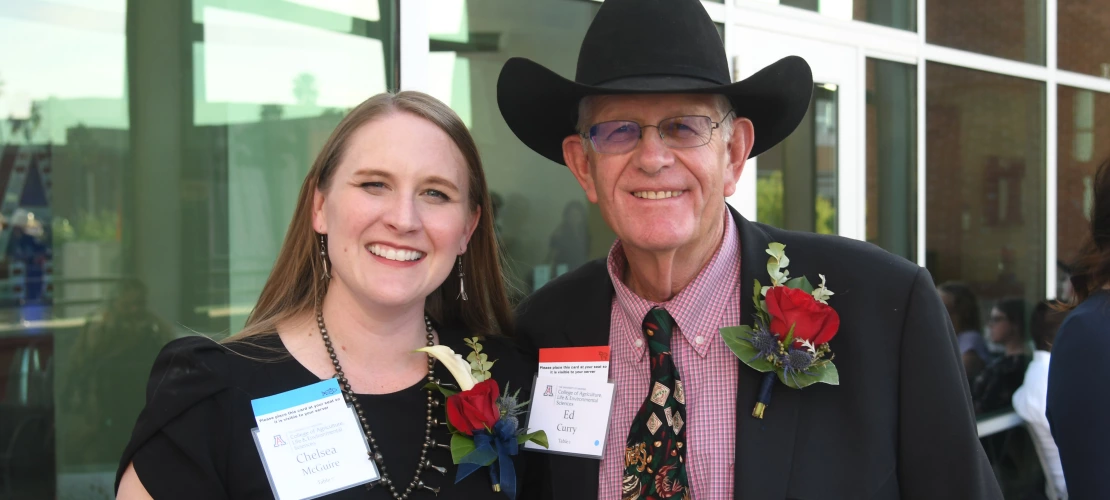 Chelsea McGuire and Ed Curry