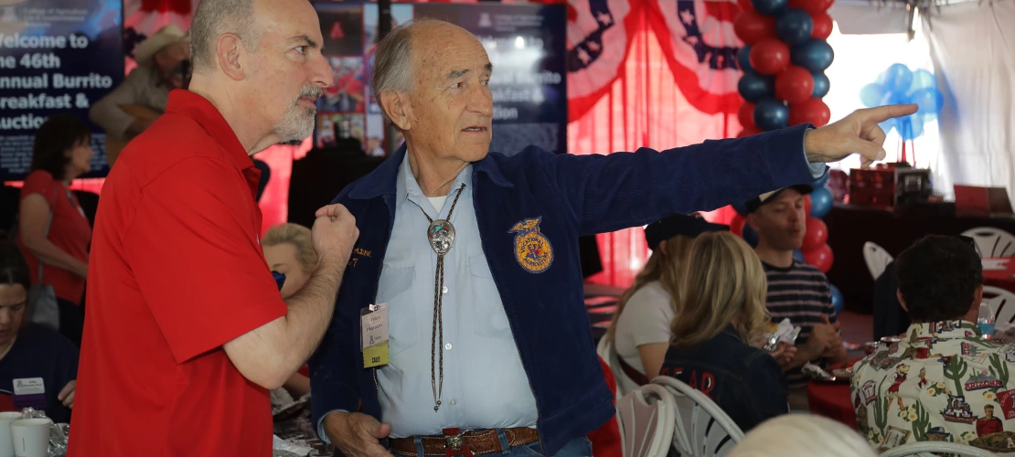 Nick Pierson pointing