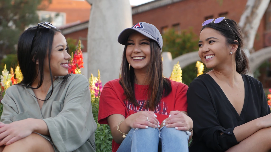 Group of students talking