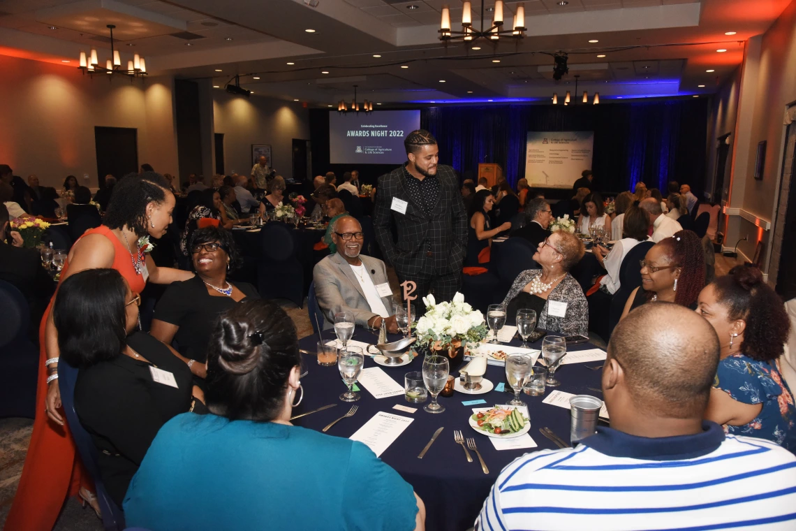 Families celebrate during the CALS Awards Dinner