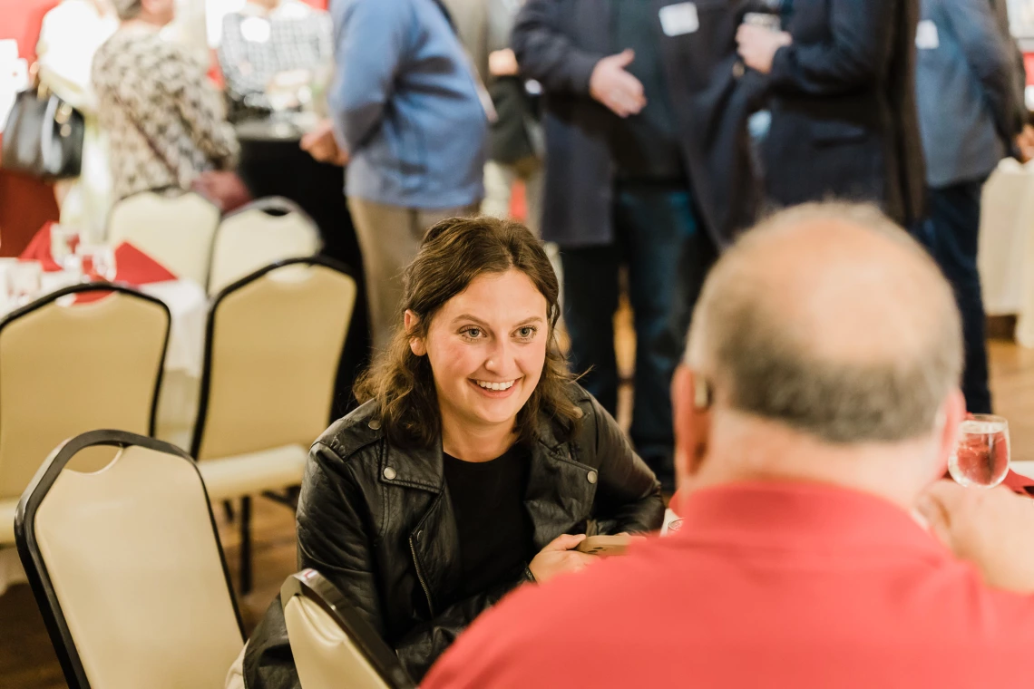 CALS alumni mingle at RTIP evening event at the Mountain Oyester Club in Tucson, Arizona. 