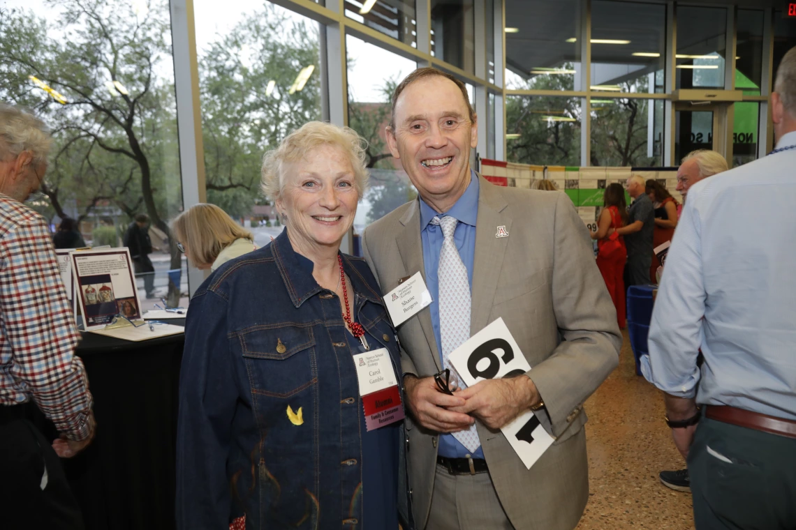 Dean Burgess and Norton Council President Carol Gamble 