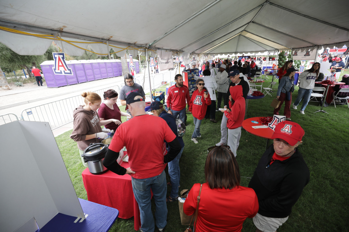 people in the tent 