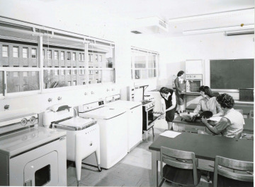 Class in the Home Economics Building (Manley Commercial Photography)